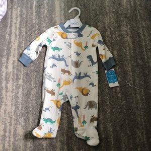 New with tags zip up footed onesie three month